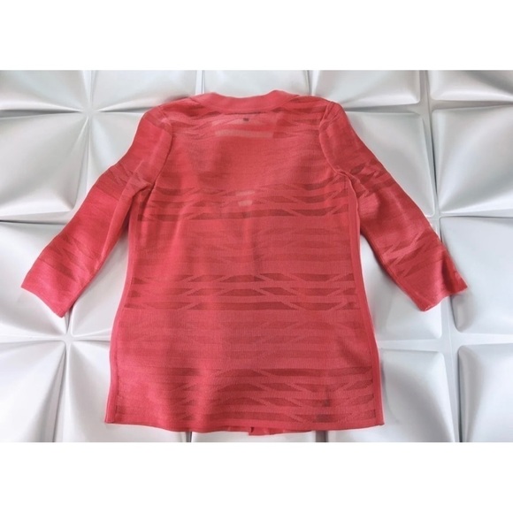 Misook Women Sz PS P S Coral Pink Twinset Cardigan Tank Sweater 2pc Set NEW - Picture 13 of 13